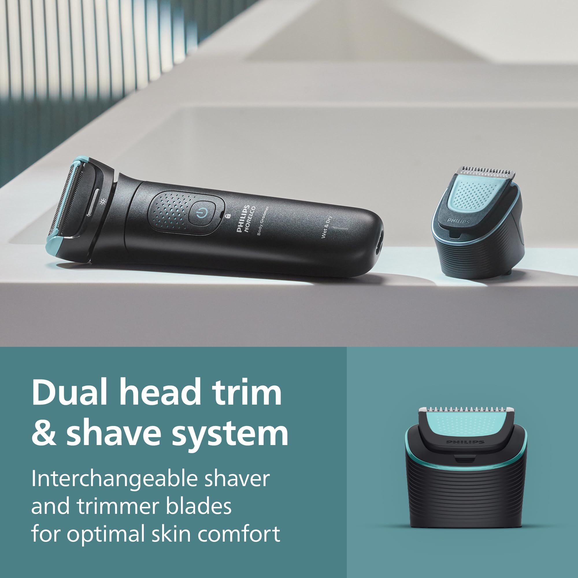 Showerproof Groin & Body Hair Trimmer for Men
