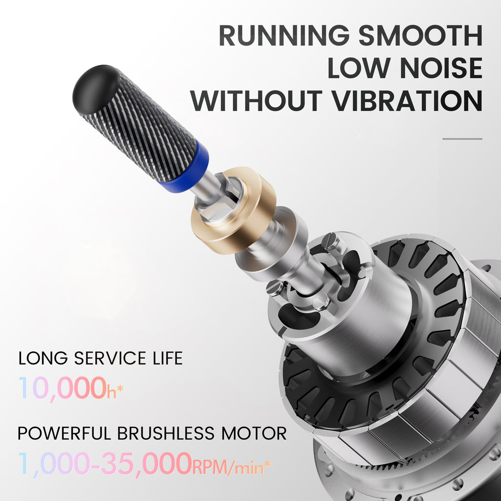 35K RPM Brushless Rechargeable Electric Nail Drill