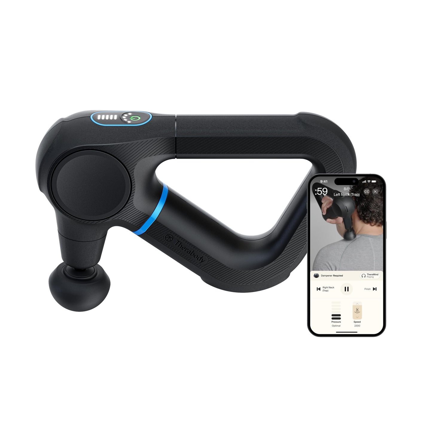 Quiet Deep Tissue Percussion Massage Gun with Bluetooth