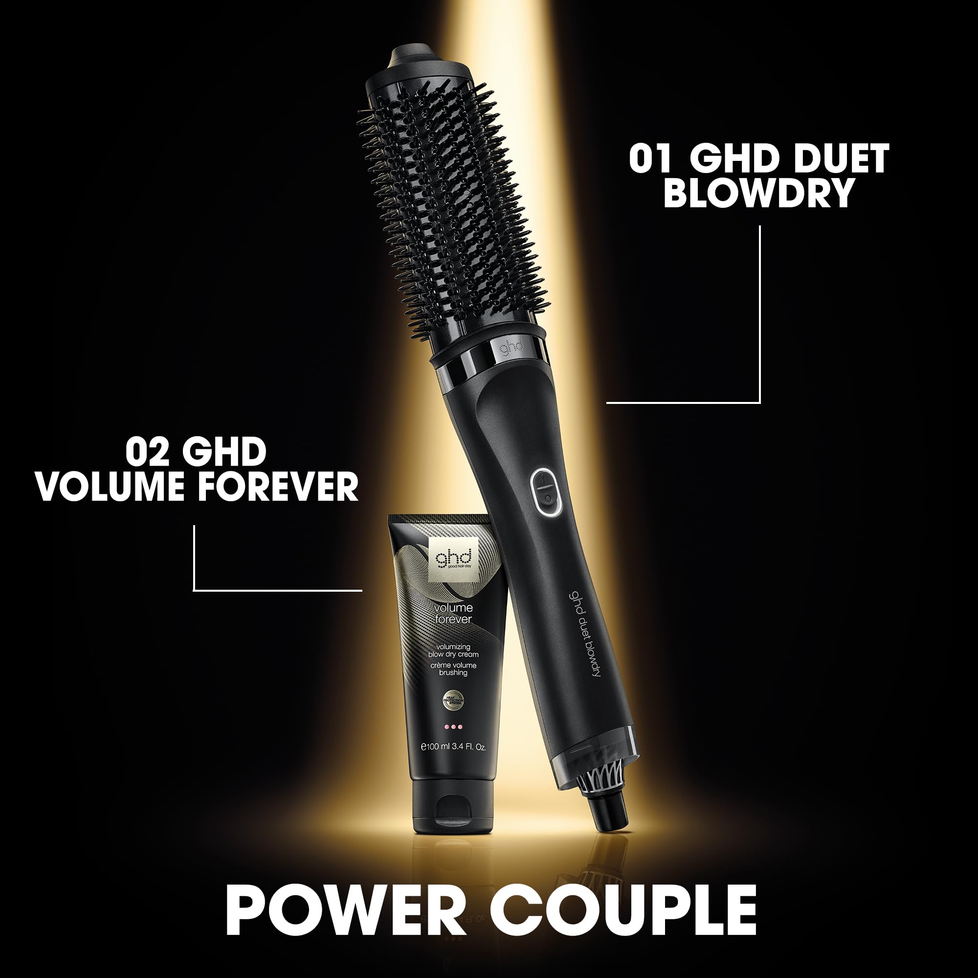 Wet-to-Dry Hair Dryer Brush with Volumizing Technology