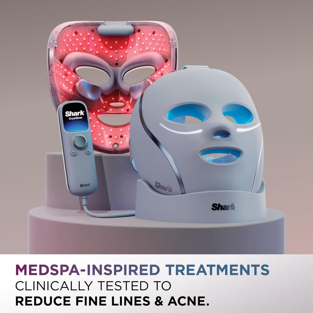 LED Face Mask with Under-Eye Cooling & Light Therapy