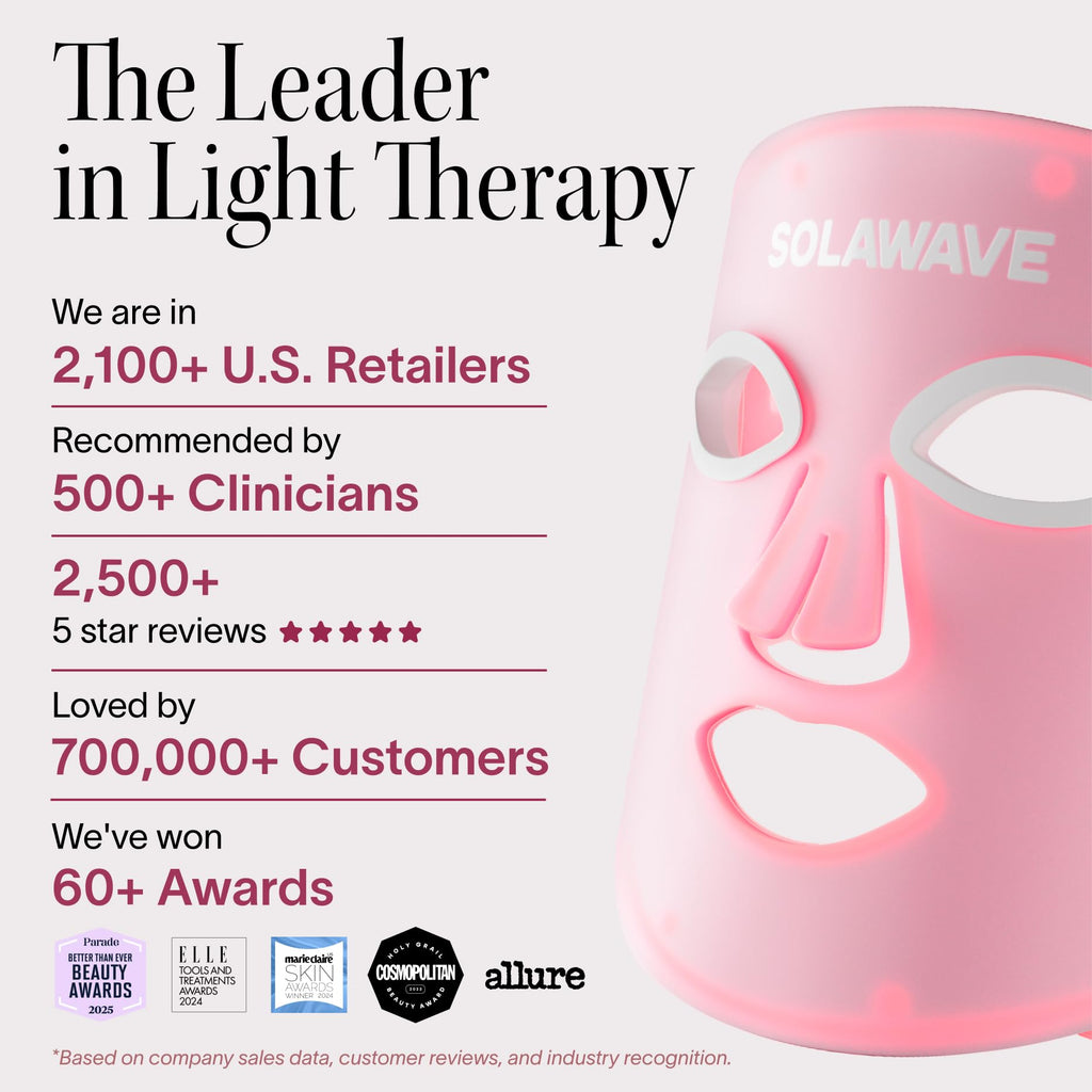 Solawave Light Therapy Face Mask - Amber, Red, Deep Red & Near-Infrared