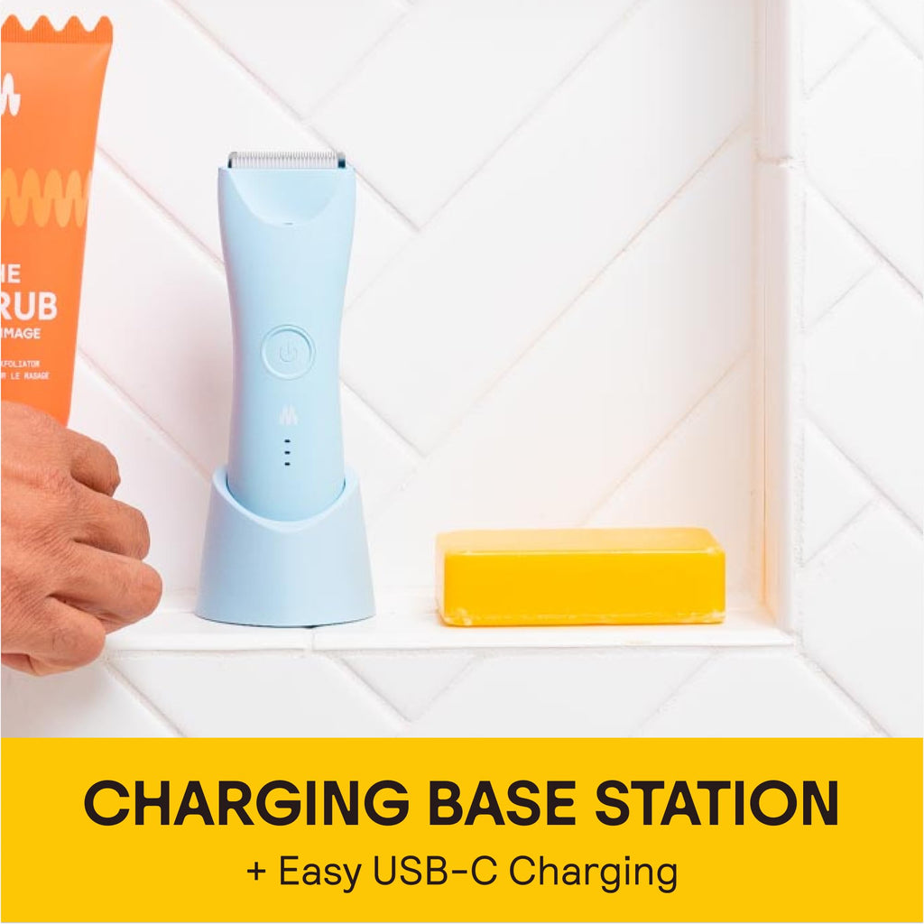 Body Hair Trimmer with Adjustable Guard & Charging Dock