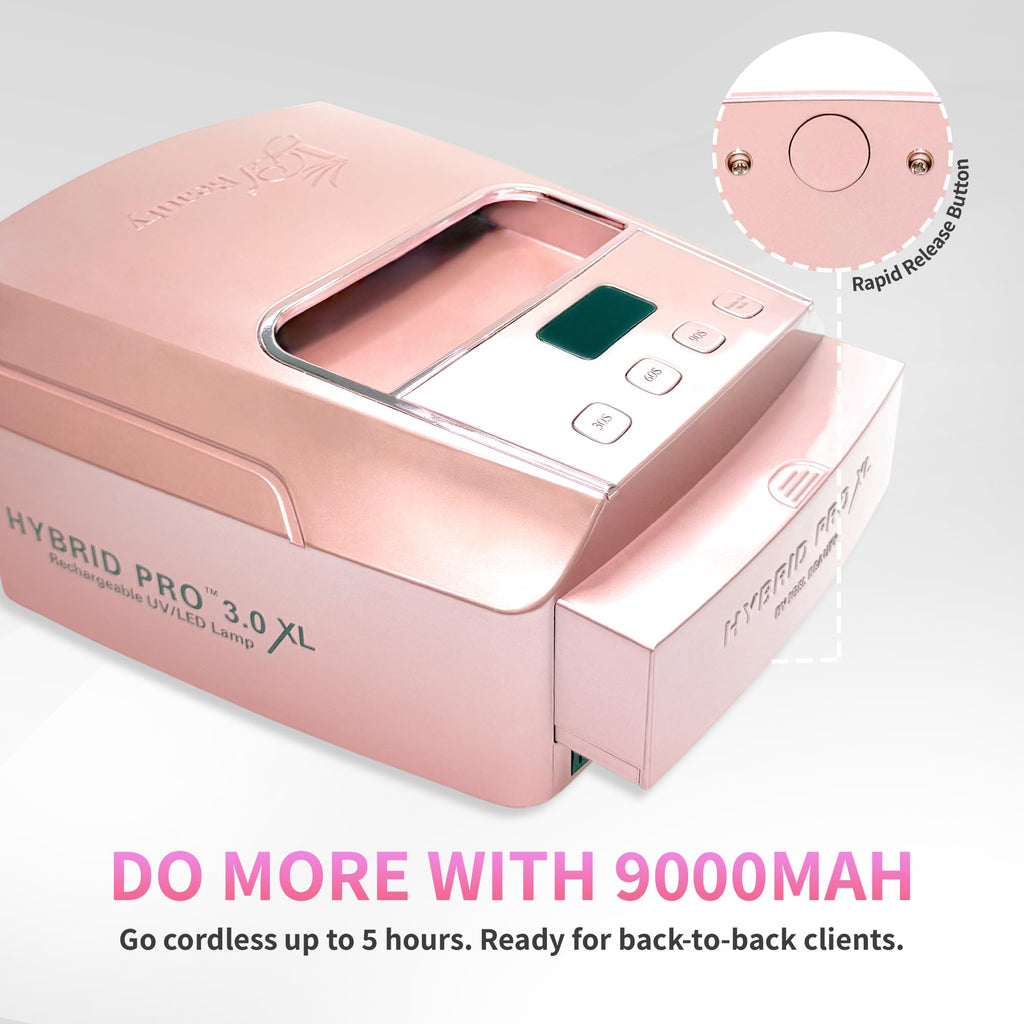 48W XL Wireless UV LED Nail Lamp with Smart Timer