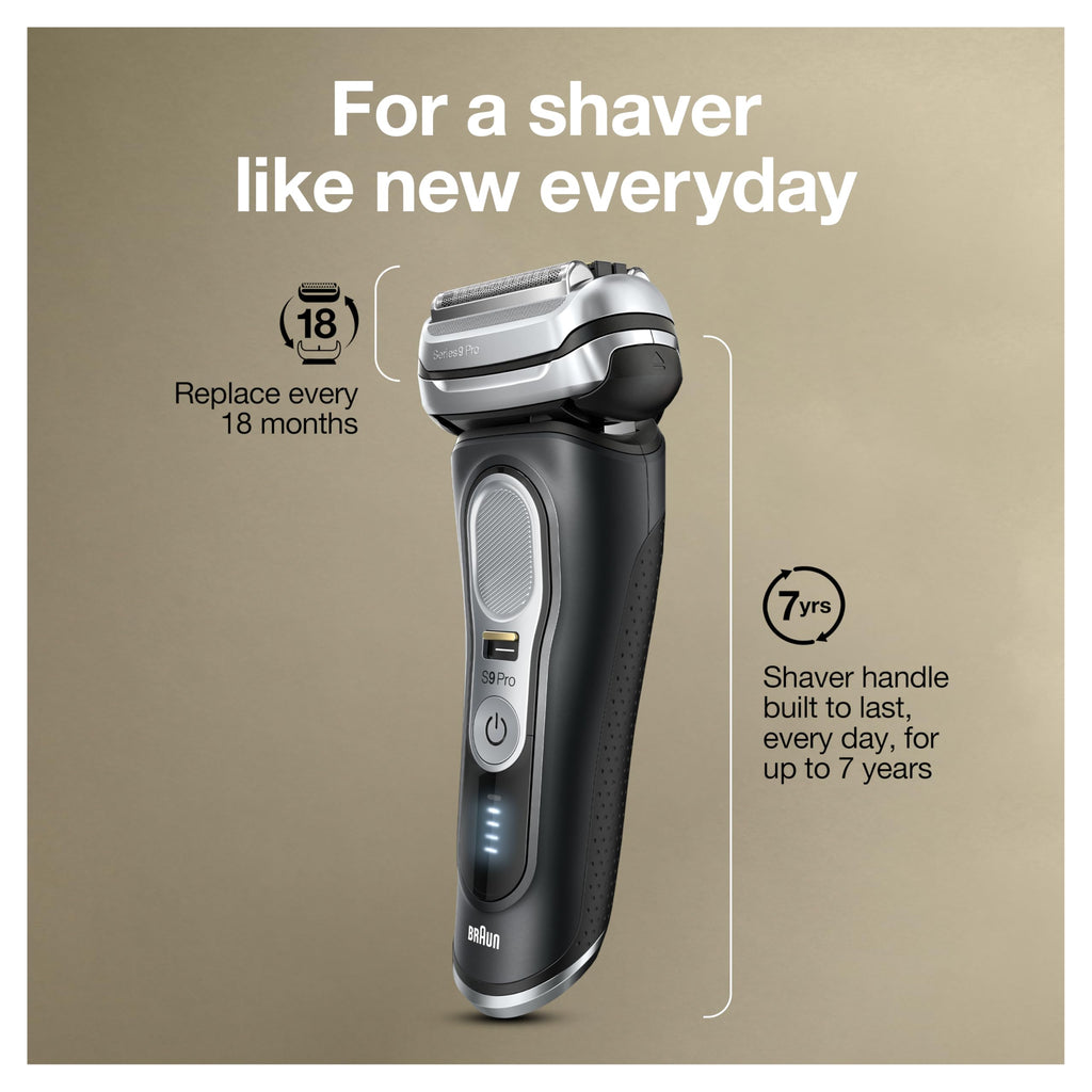 Waterproof Foil Shaver with Beard Trimmer & Cleaning Station