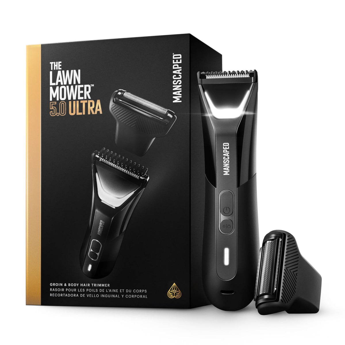 Waterproof Groin & Body Hair Trimmer with Dual-Head Blades