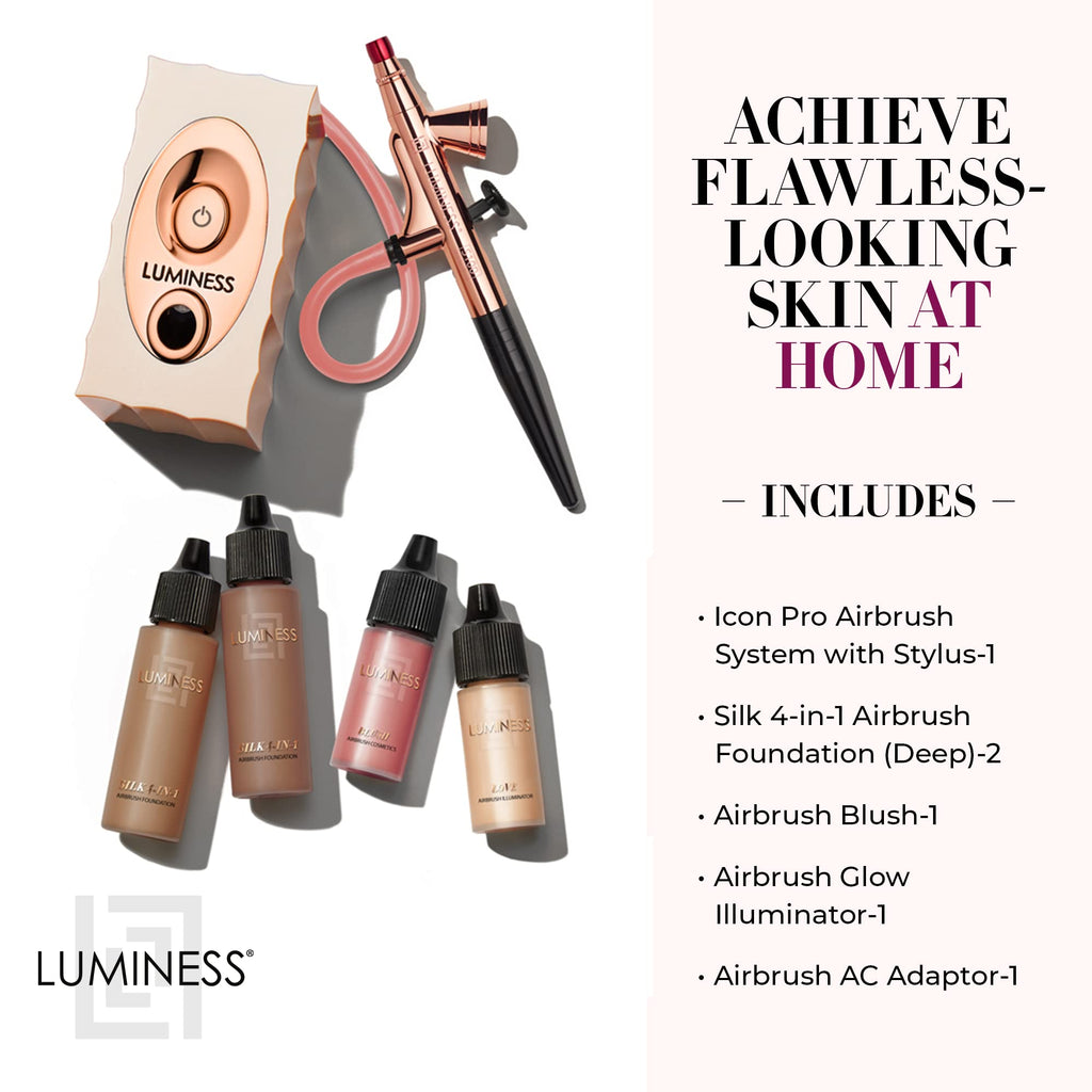 Pro Airbrush Makeup System with 4-Piece Foundation Kit