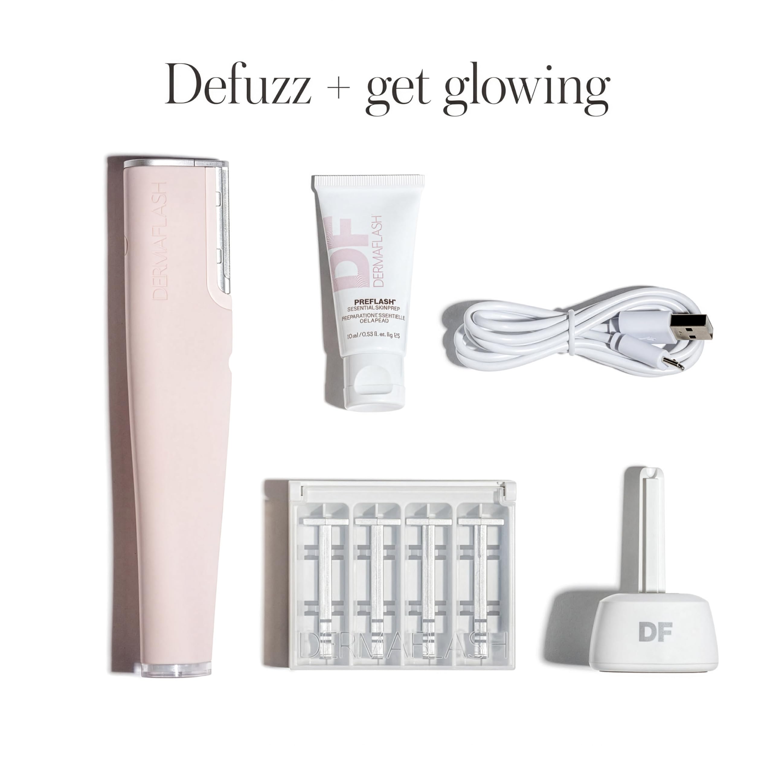 Sonic Dermaplaning Tool for Facial Exfoliation & Hair Removal
