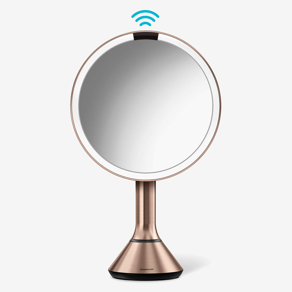 8-Inch Sensor Makeup Mirror with 5X Magnification & Dual Light