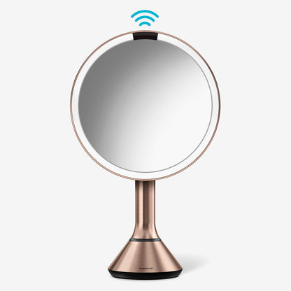 8-Inch Sensor Makeup Mirror with 5X Magnification & Dual Light