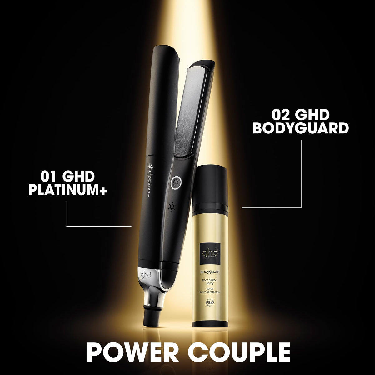 Professional 1-Inch Ceramic Flat Iron Hair Straightener