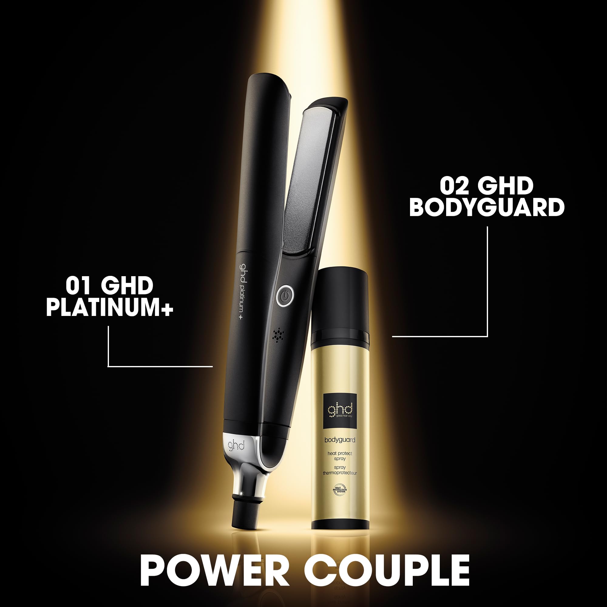Professional 1-Inch Ceramic Flat Iron Hair Straightener