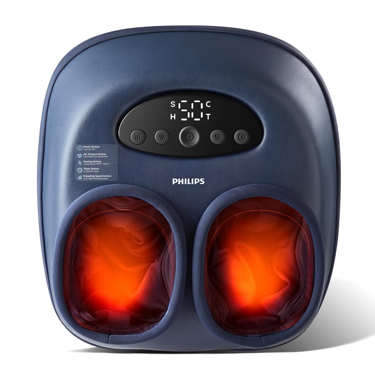Heated Foot Massager with Shiatsu & Air Compression