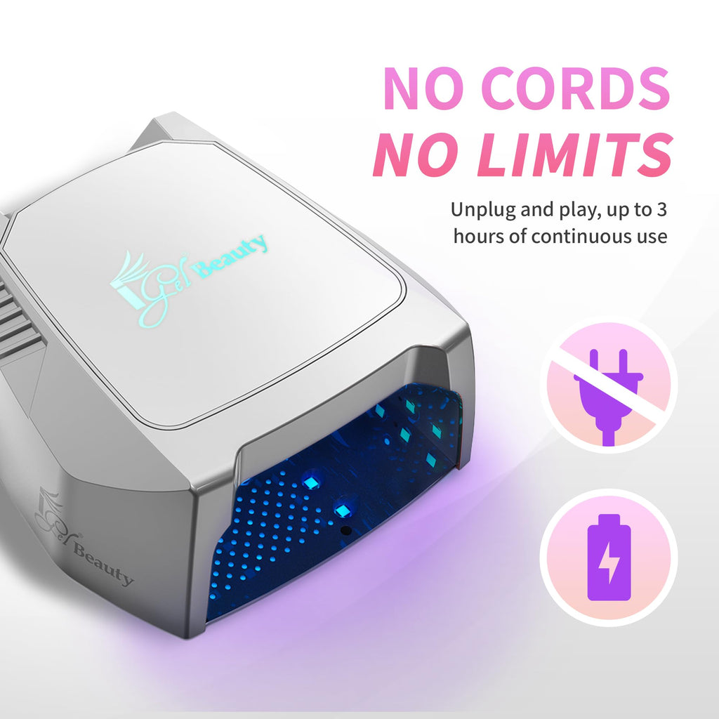 48W Wireless UV LED Nail Lamp with Smart Motion Sensor
