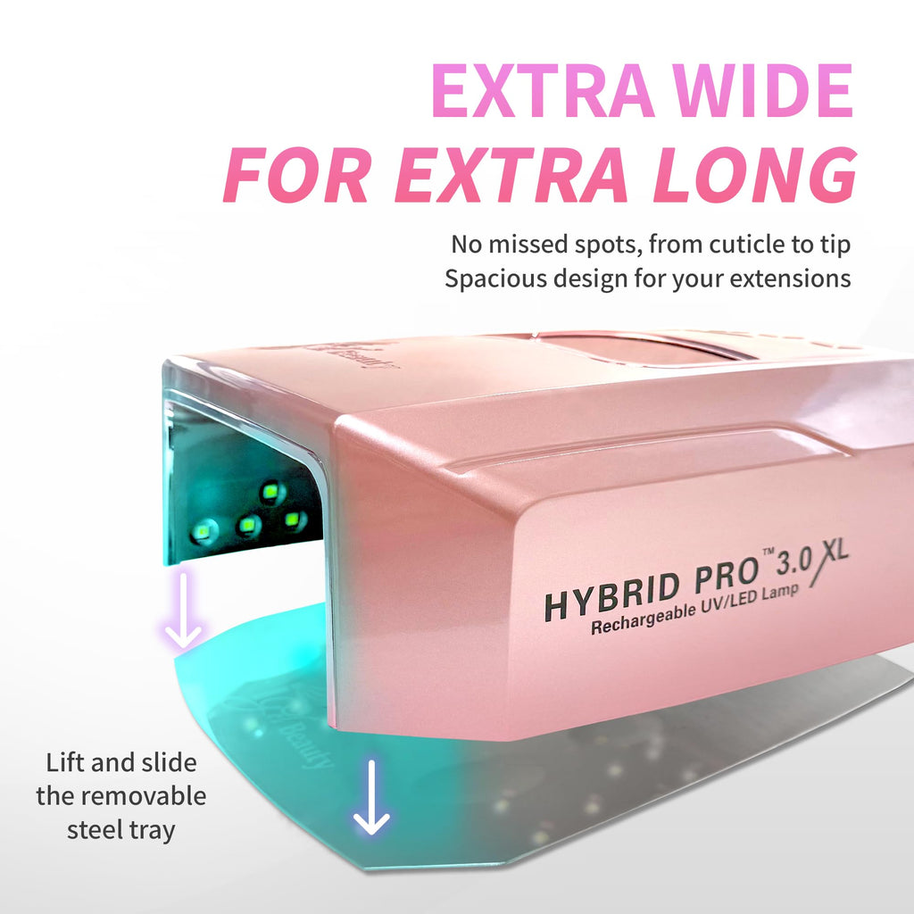 48W XL Wireless UV LED Nail Lamp with Smart Timer