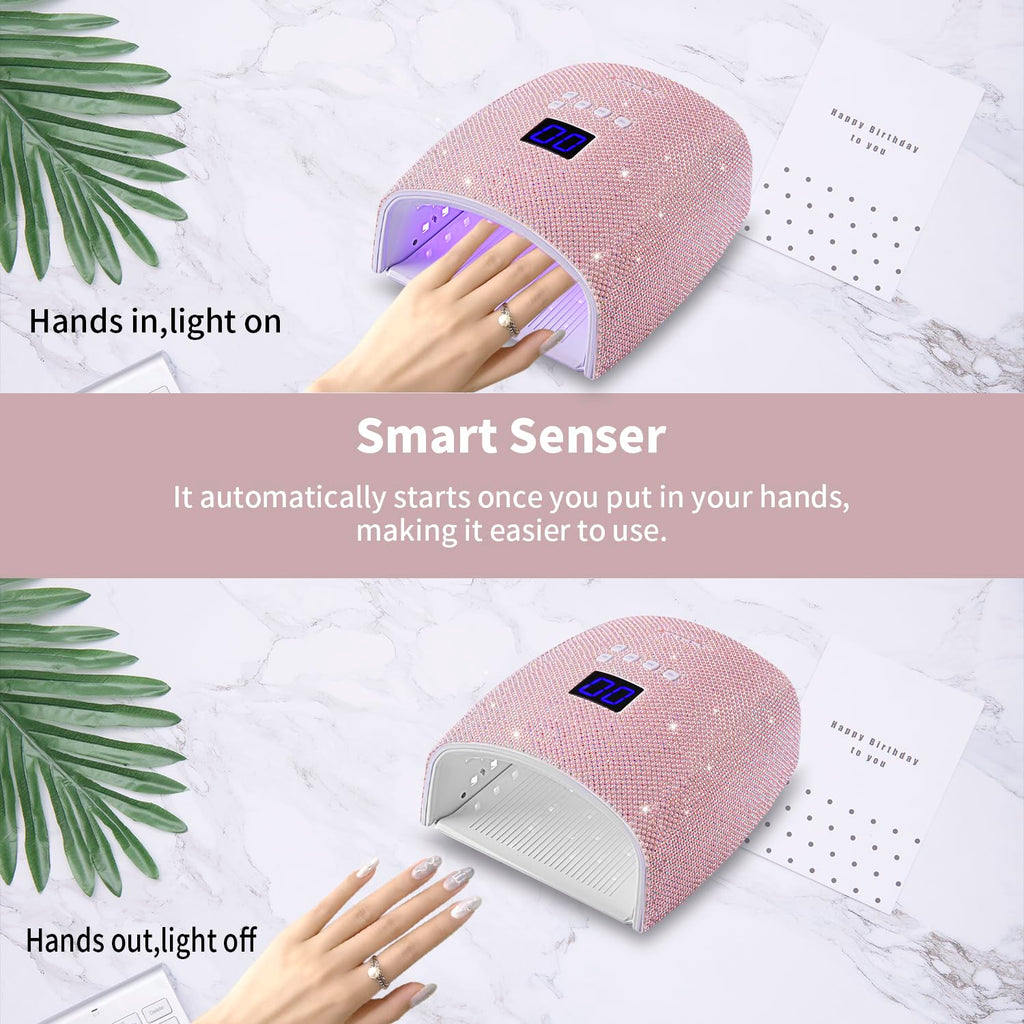 48W Rechargeable UV Nail Lamp for Gel Manicures