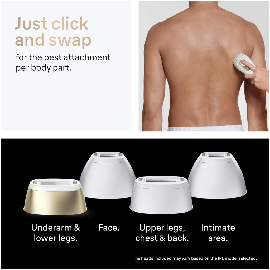 IPL Hair Removal Device with 4 Treatment Heads