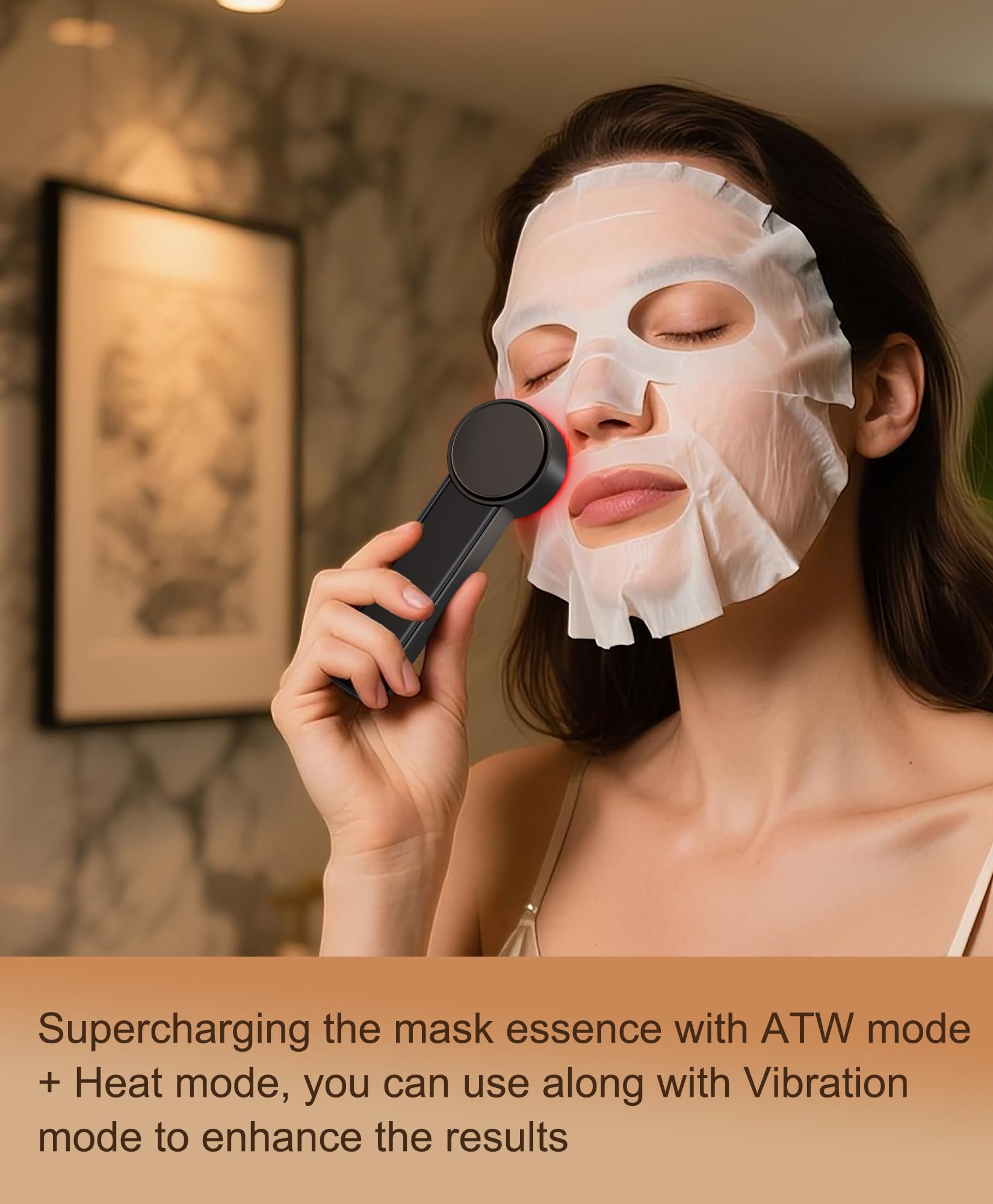 Hot & Cold Facial Therapy Device with Vibration Modes