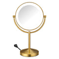 Double-Sided LED Makeup Mirror with 1X/10X Magnification