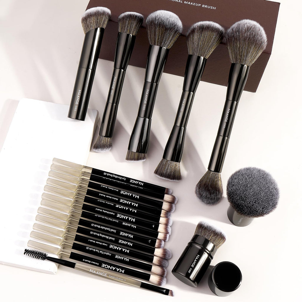20-Piece Double-Ended Makeup Brush Set with Gift Box
