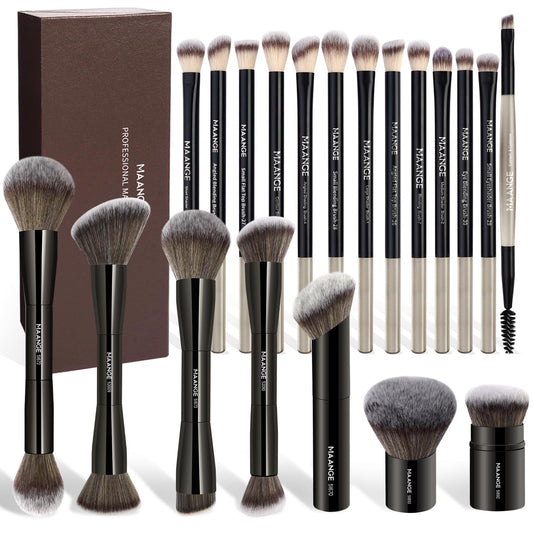 20-Piece Double-Ended Makeup Brush Set with Gift Box