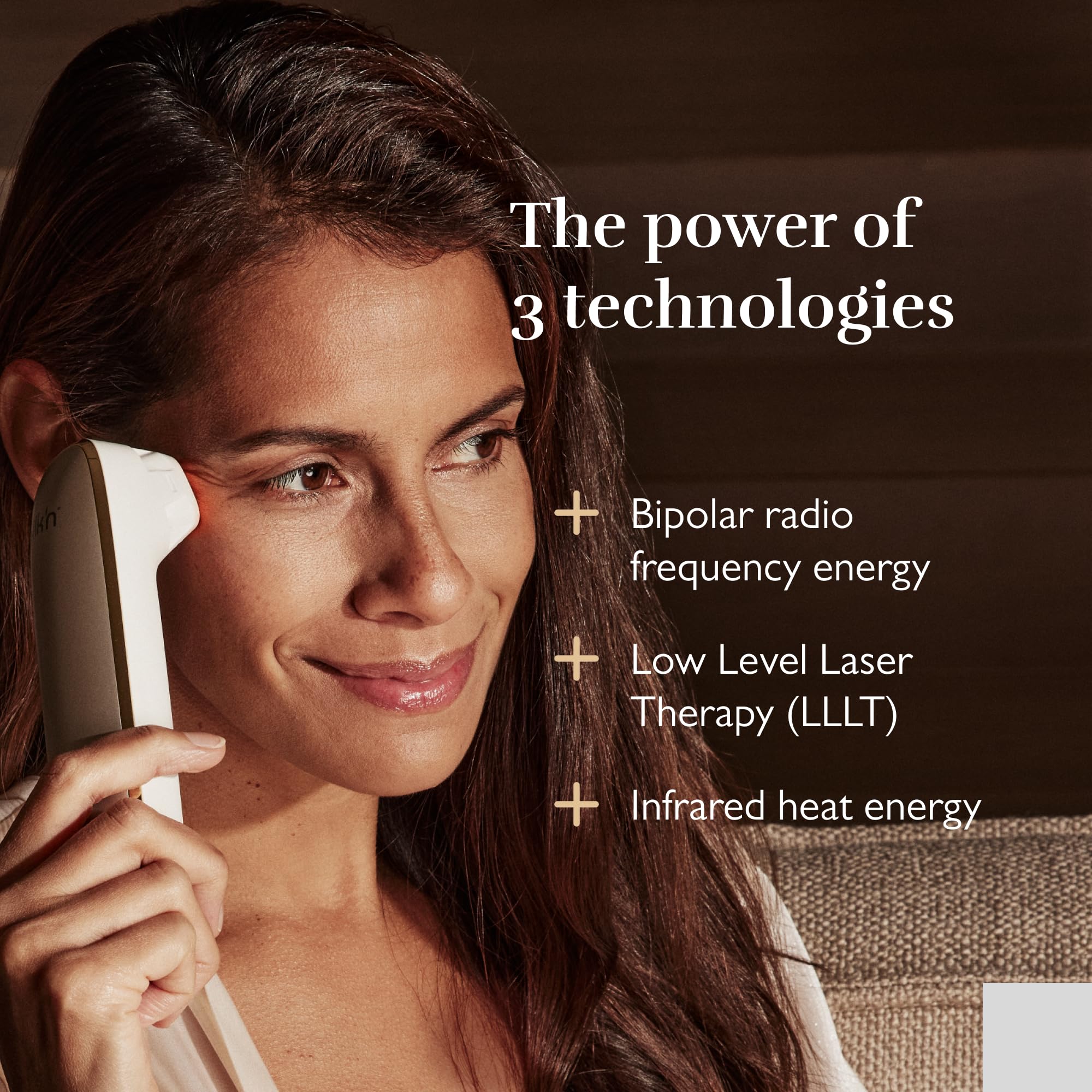 3-in-1 RF Skin Tightening Device with Red Light & Laser