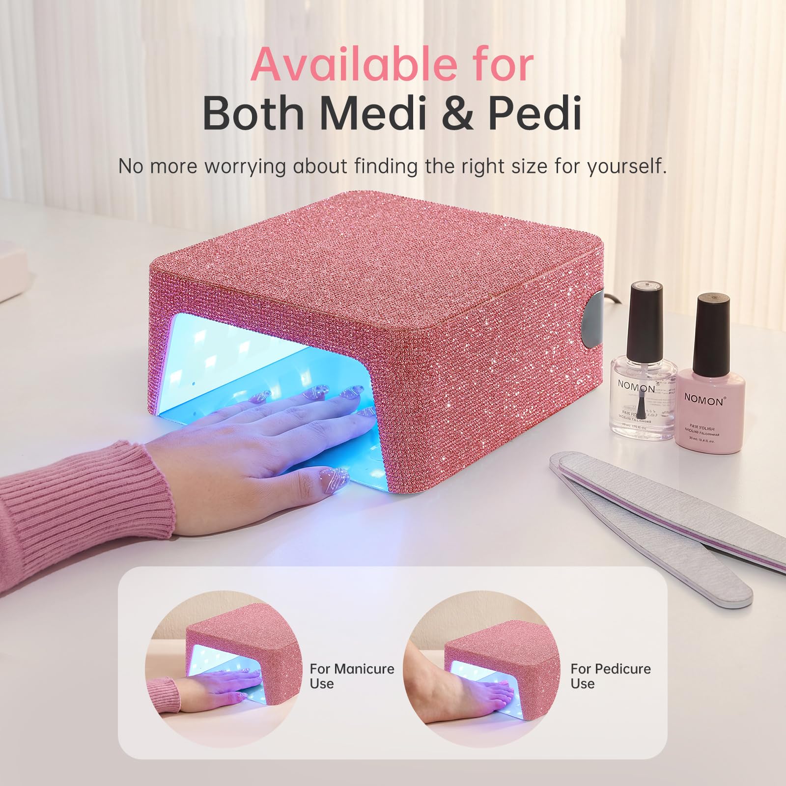 96W UV Nail Lamp with Touch Control & Auto Sensor