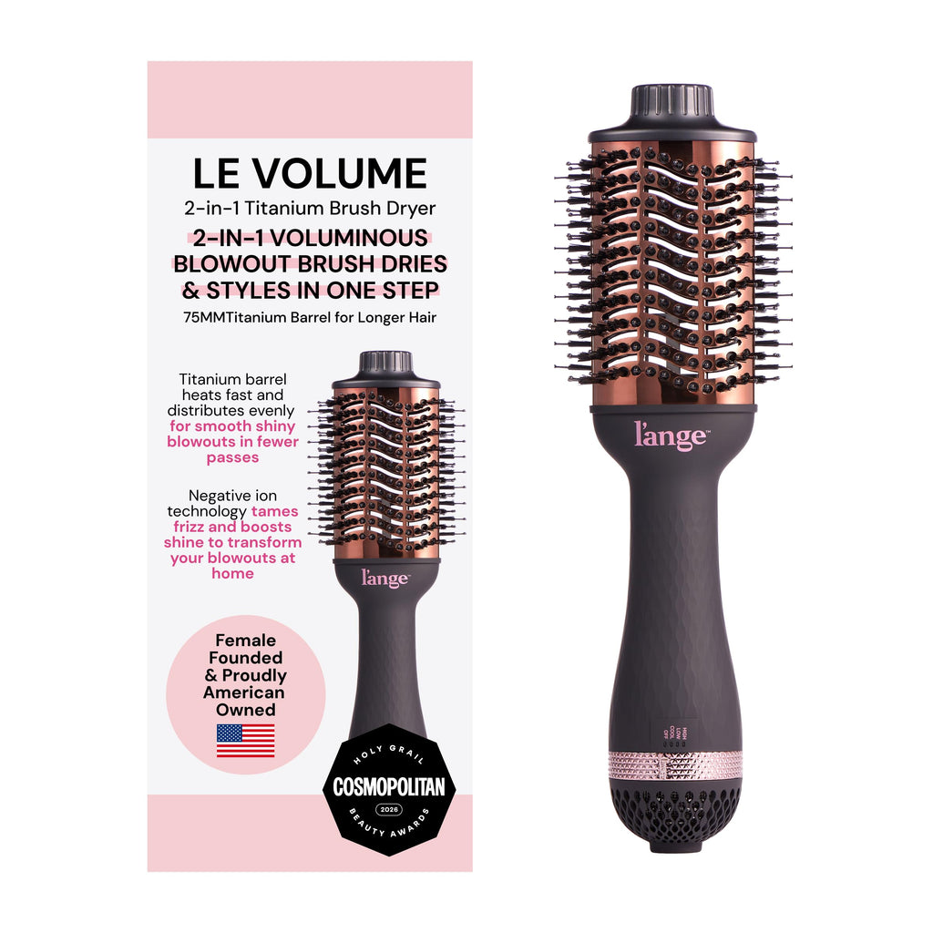 2-in-1 Titanium Blow Dryer Brush for Smooth Styling