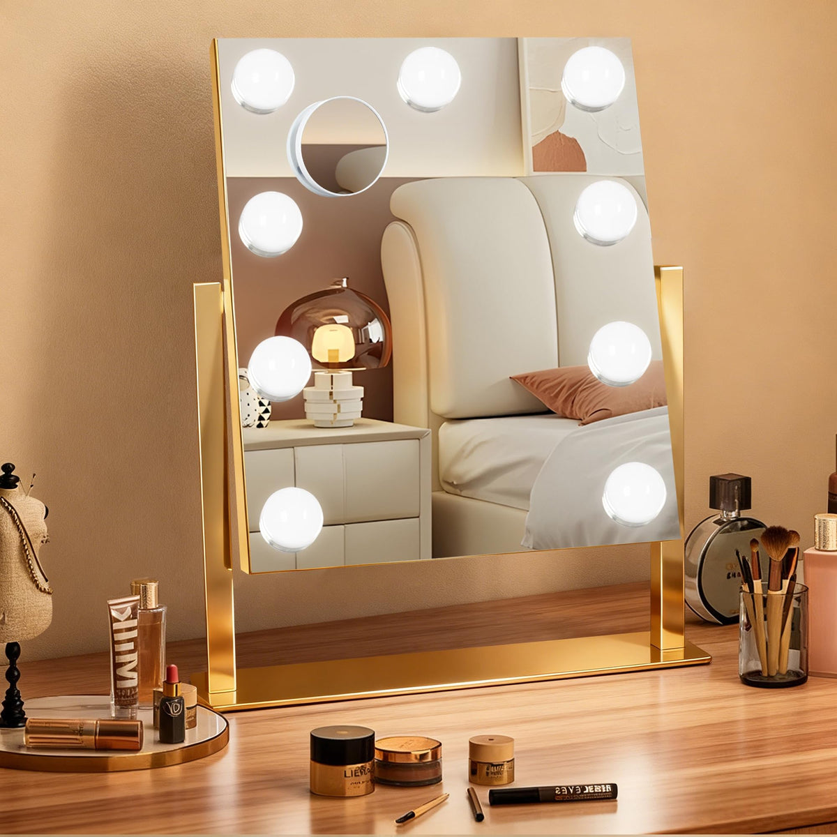 Ratsamee Arched Makeup Vanity Mirror with Lights