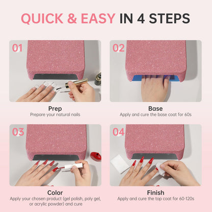 96W UV Nail Lamp with Touch Control & Auto Sensor