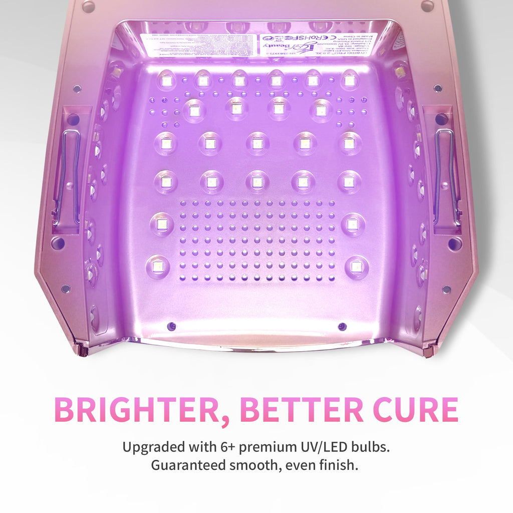48W XL Wireless UV LED Nail Lamp with Smart Timer
