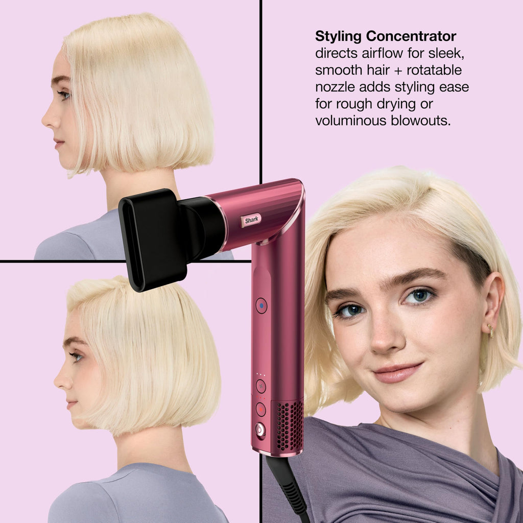 Rotating Hair Dryer & Multi-Styler with Auto-Wrap Curlers