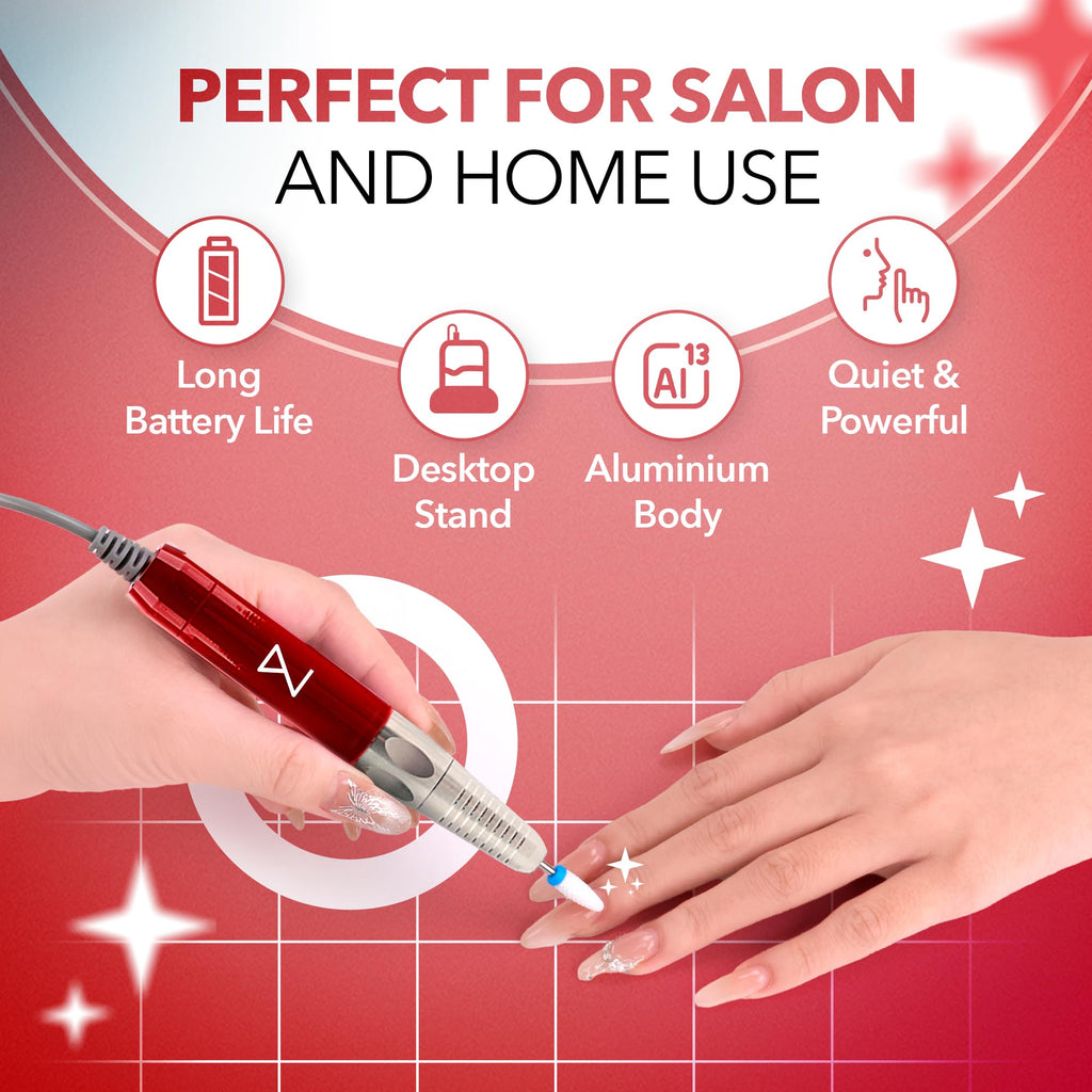 35K RPM 2-in-1 Brushless Cordless Electric Nail Drill
