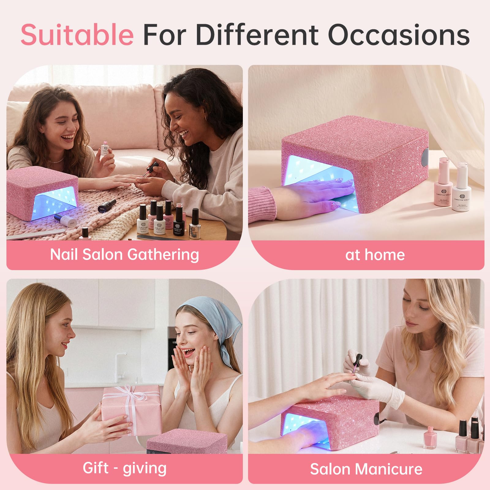 96W UV Nail Lamp with Touch Control & Auto Sensor