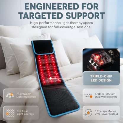 Lifepro Allevared Red Light Therapy Belt -105 Triple Chip LED Belt
