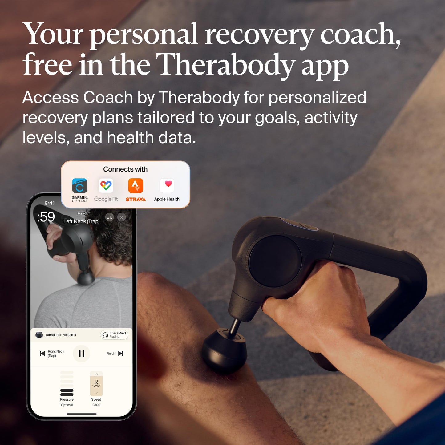 Quiet Deep Tissue Percussion Massage Gun with Bluetooth