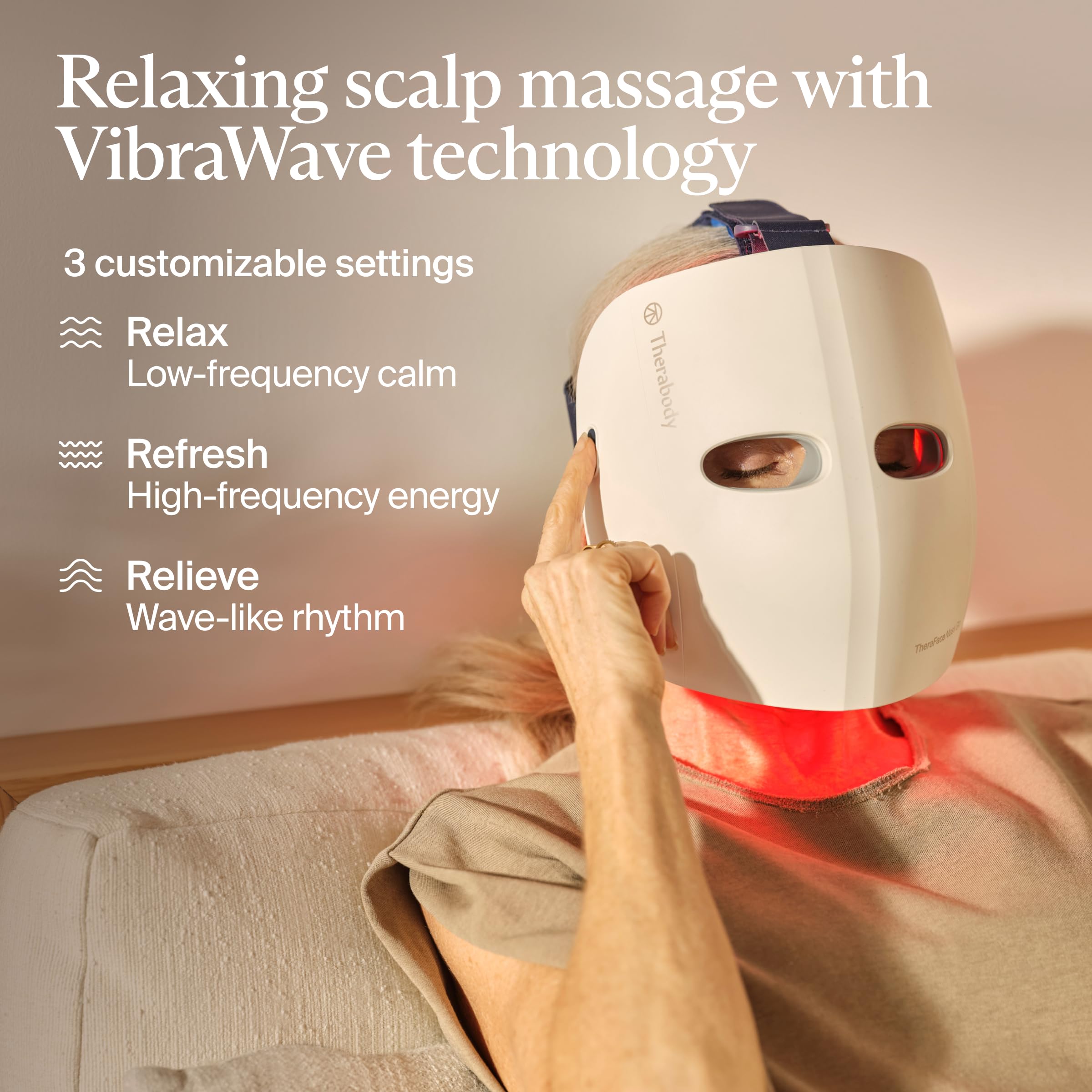 TheraFace Cordless LED Skincare Face Mask by Therabody