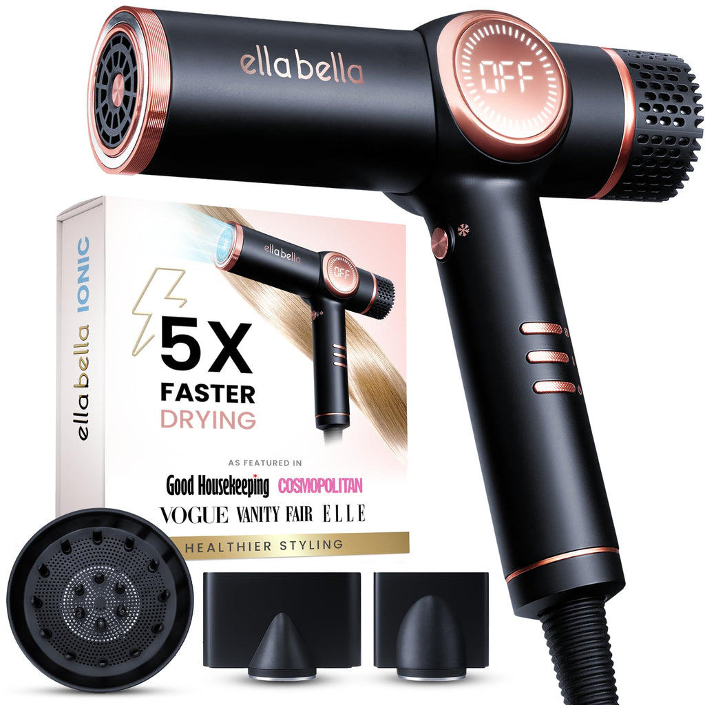 Ionic Hair Dryer with Diffuser & Negative Ion Technology