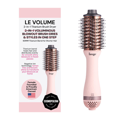 2-in-1 Titanium Blow Dryer Brush for Smooth Styling
