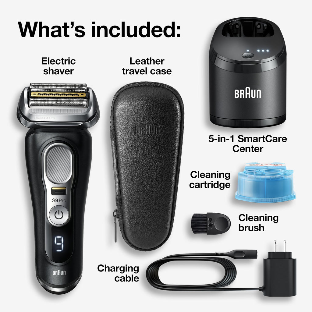 Waterproof Foil Shaver with Beard Trimmer & Cleaning Station
