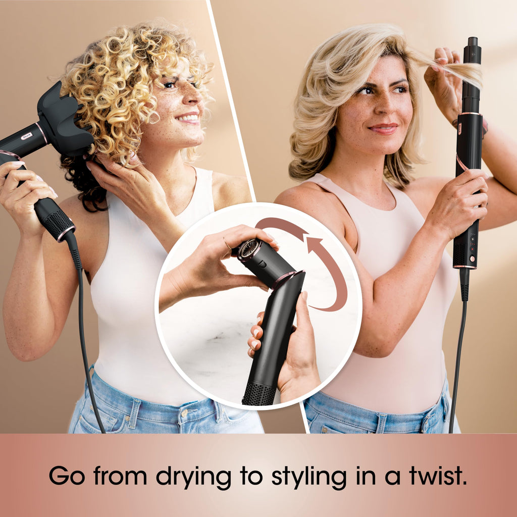 Air Styling & Drying System with Multi-Styler Attachments