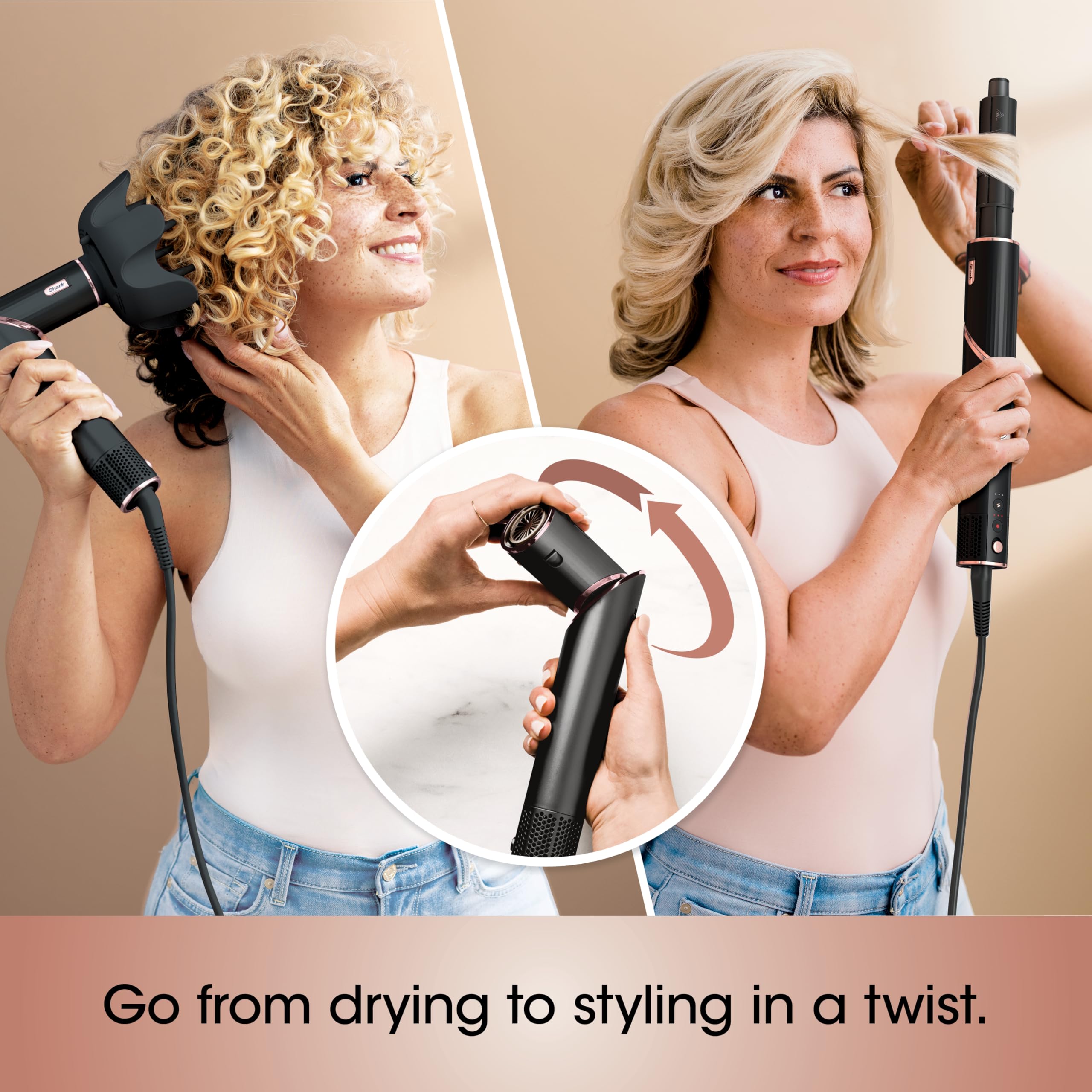 Air Styling & Drying System with Multi-Styler Attachments