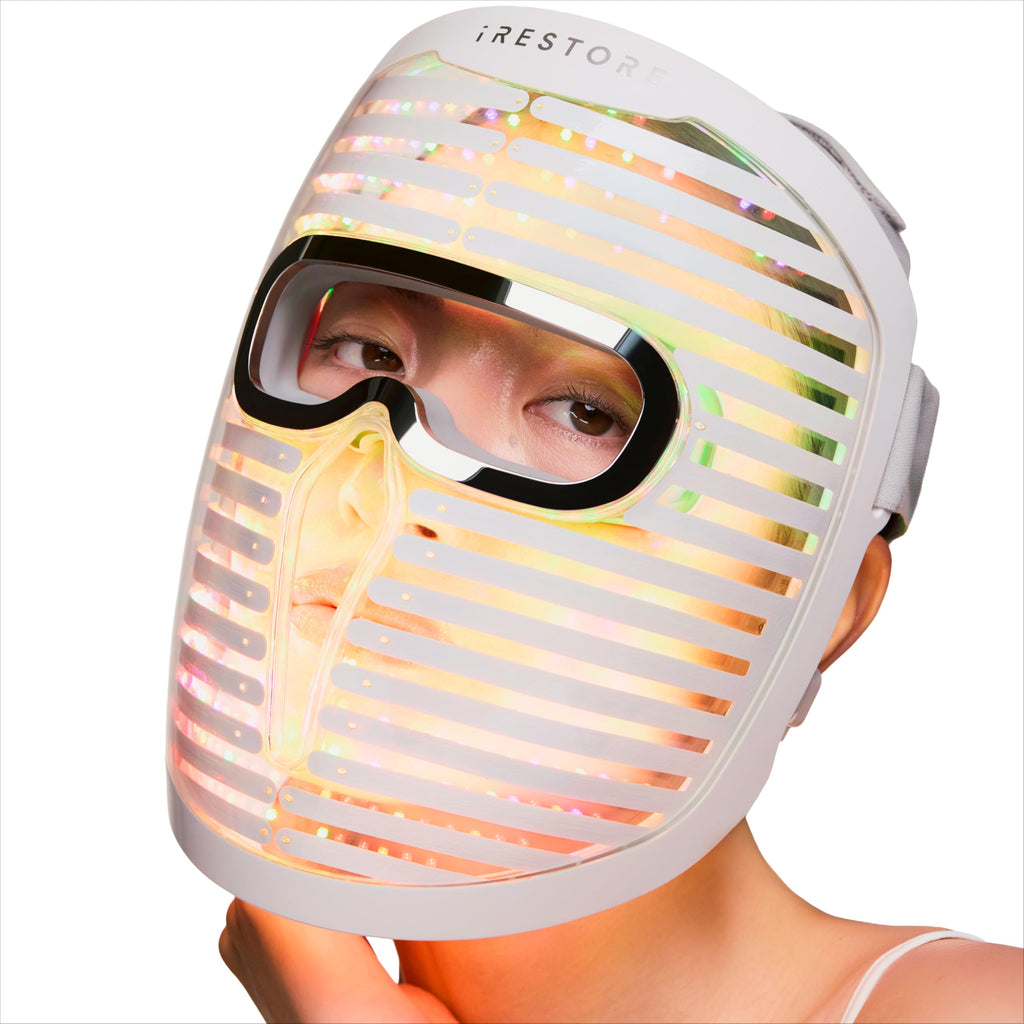 LED Face Mask with Red, Blue & Infrared Light Therapy