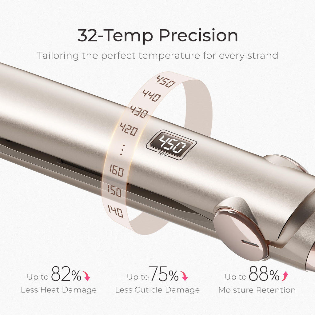 2-in-1 Flat Iron Hair Straightener & Curler