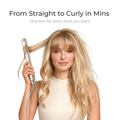 2-in-1 Flat Iron Hair Straightener & Curler