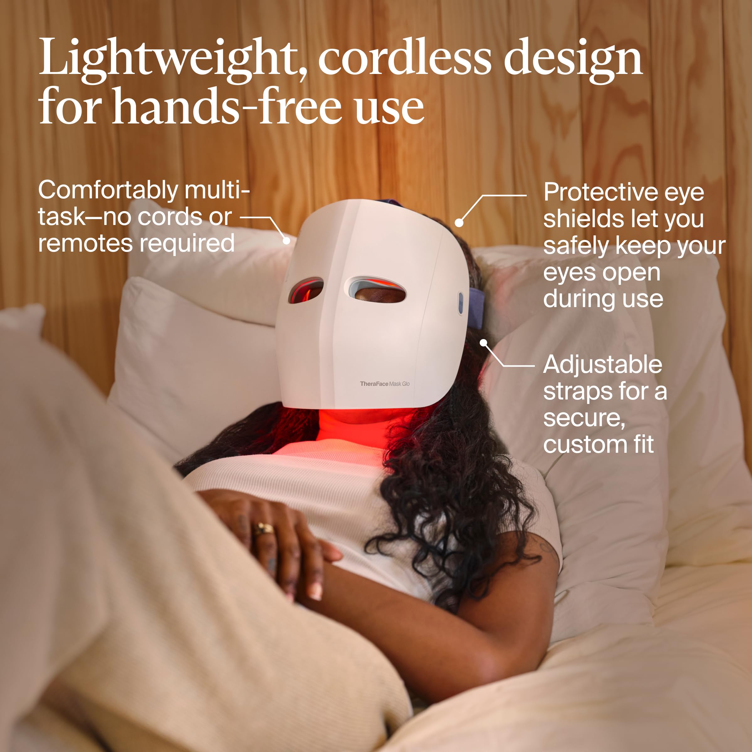 TheraFace Cordless LED Skincare Face Mask by Therabody