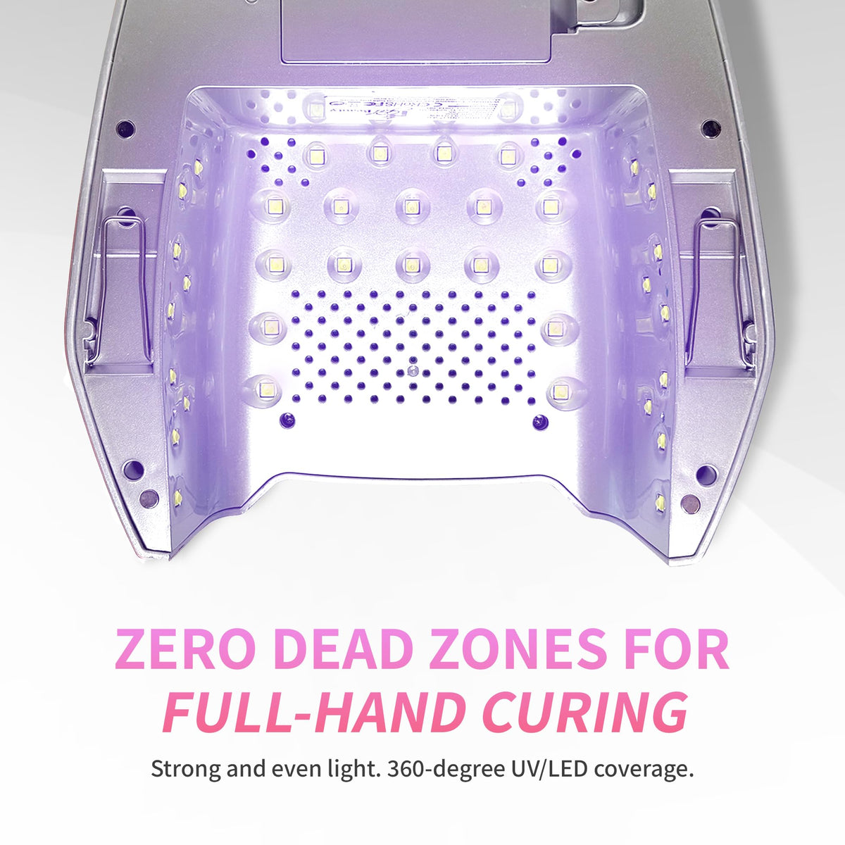 48W Wireless UV LED Nail Lamp with Smart Motion Sensor
