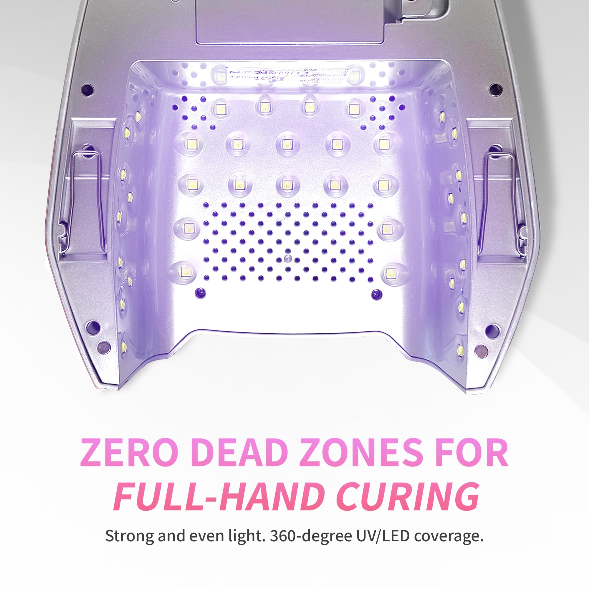 48W Wireless UV LED Nail Lamp with Smart Motion Sensor