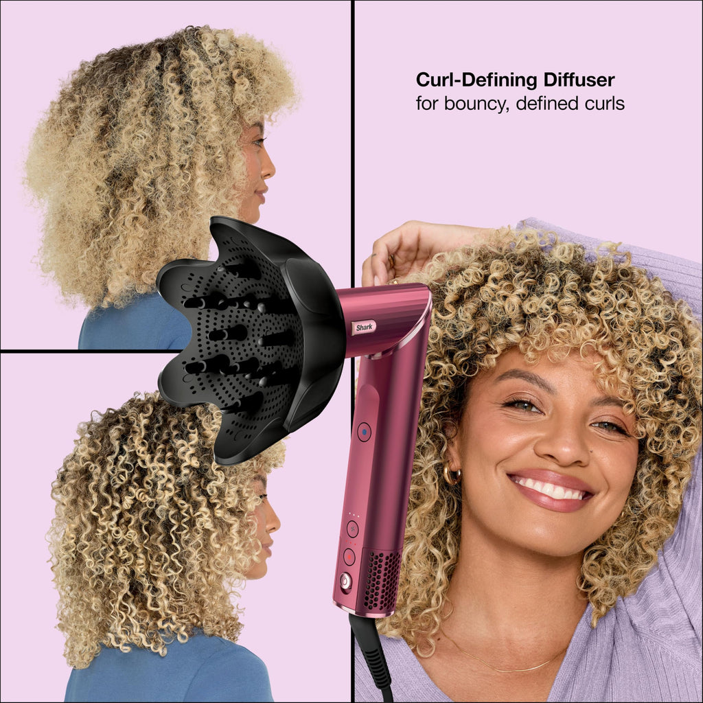 Rotating Hair Dryer & Multi-Styler with Auto-Wrap Curlers