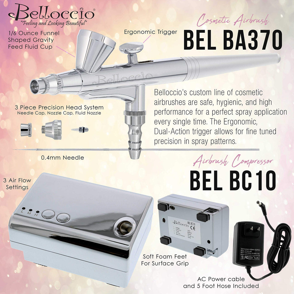 Cordless Handheld Airbrush Makeup System for Medium Shades